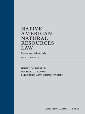cover image of Native American Natural Resources Law